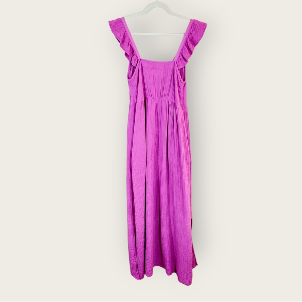 XiRENA Leyla Crinkle Gauze Midi Maxi Dress in Rosebud Size Medium - Picture 7 of 13